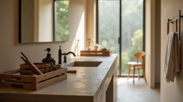 Optimiser la fabrication d'un meuble en béton cellulaire pour salle de bain