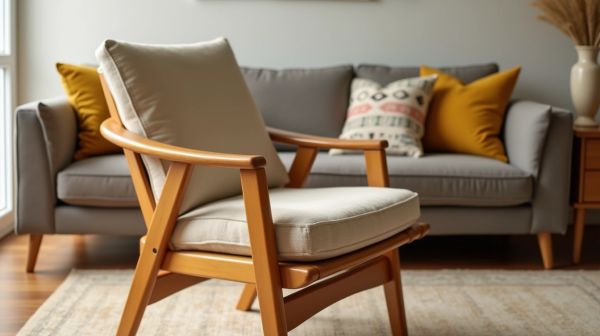Un bout de canapé en bois pour un salon stylé et fonctionnel